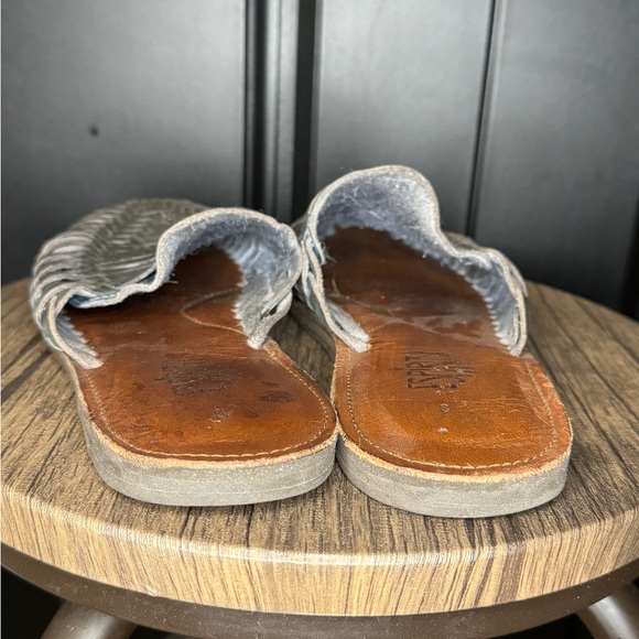 Espiritu Woman’s huarache mules sz 8 grayish black, authentic leather. - Picture 4 of 5